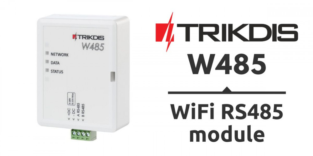 Productlancering – Trikdis W485 WiFi RS485 module