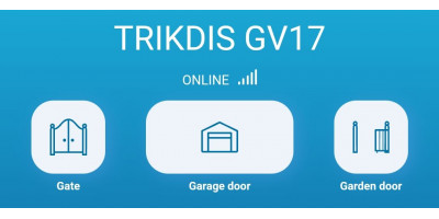 Het GV17 poortautomatiseringsapparaat werkt met Protegus 2