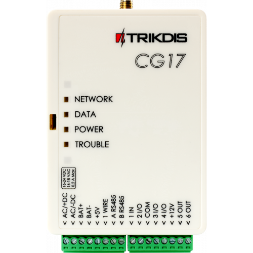 trikdis cg17 2g gsm compacte beveiligingscentrale cg17-2g 39