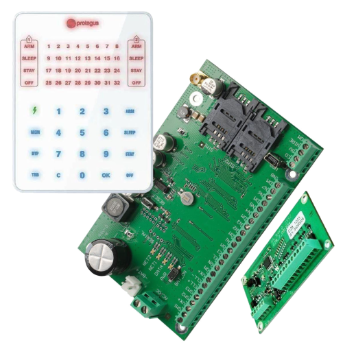 Trikdis SP231 2G slimme alarmcentrale + CZ8 zone-uitbreider + SK232 toetsenpaneel Trikdis SP231 2G slimme alarmcentrale + CZ8 zone-uitbreider + SK232 toetsenpaneel